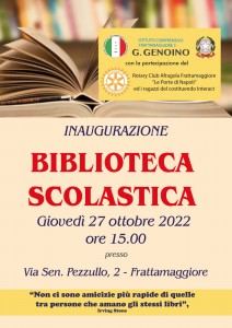 locandina inaugurazione biblioteta