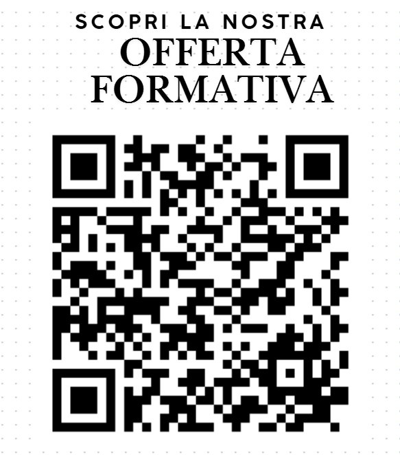 Qr code da inquadrare per accedere alla brochure interattiva con l'offerta formativa della scuola